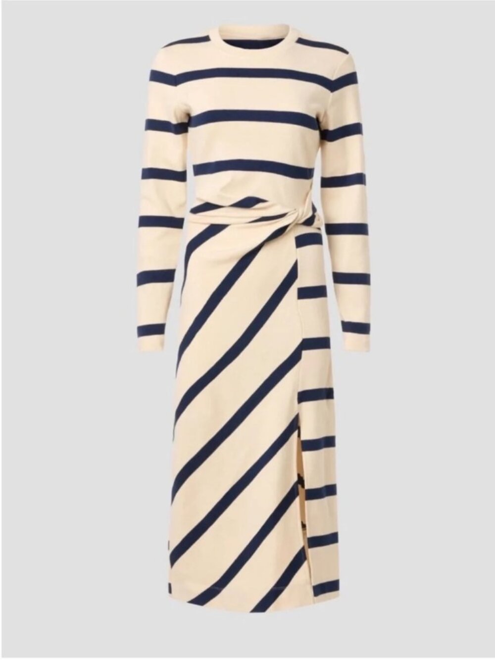Tanya Taylor Cody Striped Cotton Twist Midi Dress size Small, worn once.